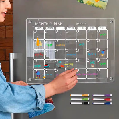 Magnetic Monthly fridge planner