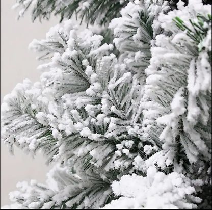 SNOW FLOCKED CHRISTMAS TREE