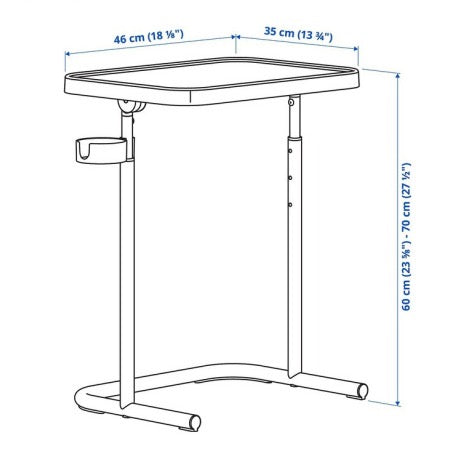 Adjustable Laptop Desk with Cup Holder