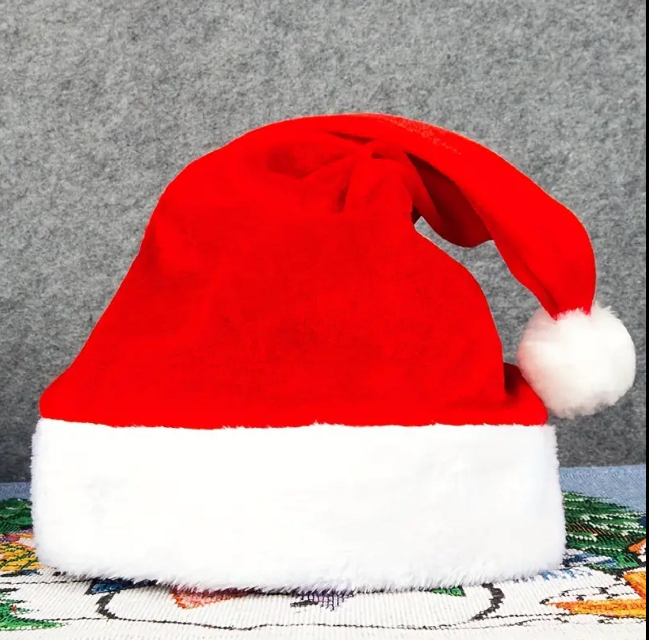 Soft thick plush Christmas hats