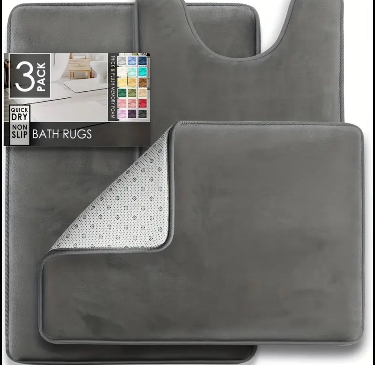 3pc Bathroom/Toilet Mats