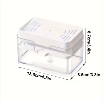 Creative kitchen sink drain soap dispenser with sponge