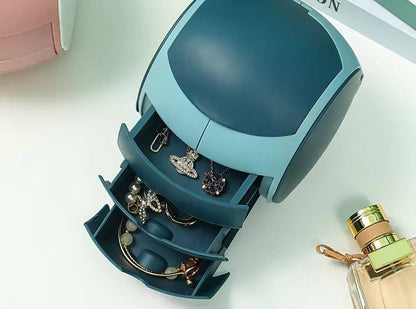 ball shaped 6 cubicle jewelry cosmetic organizer