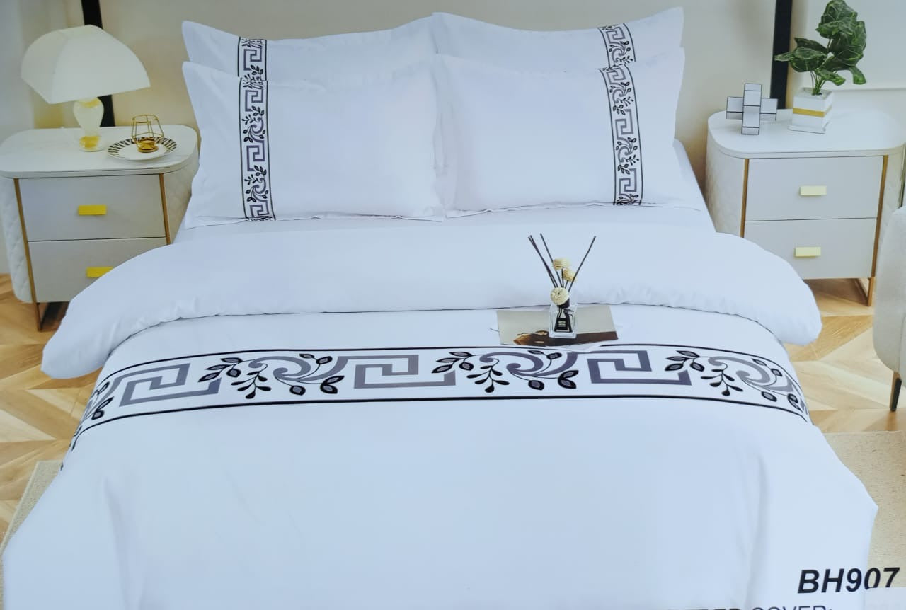 Luxury Greek pattern cotton Duvet cover