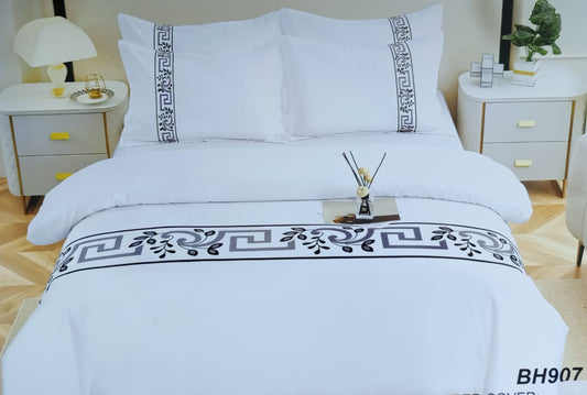 Luxury Greek pattern cotton Duvet cover