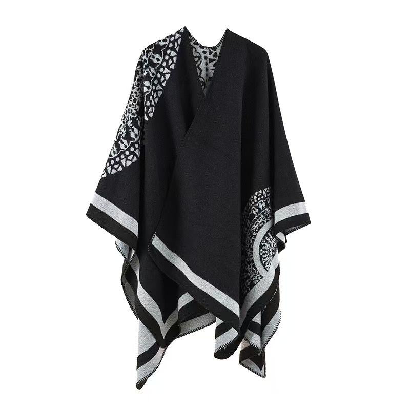 Women's floral wrap shawl/poncho