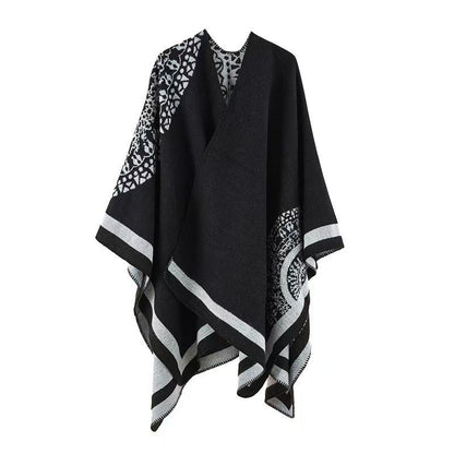 Women's floral wrap shawl/poncho