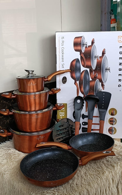 15pcs Edenberg cookware set