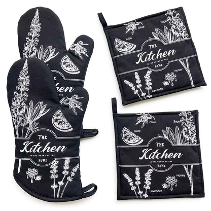 Kitchen Glove & Pot Holder Set