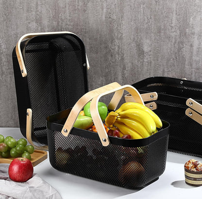 Pantry Storage/fruit basket with handles