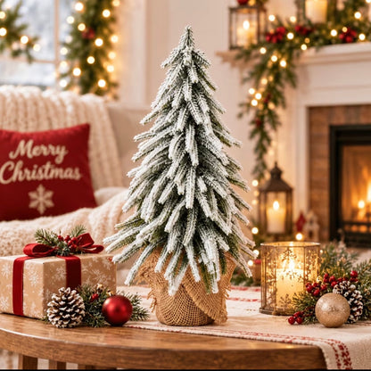60cm Snow-Covered Christmas Tree Decoration 🎄