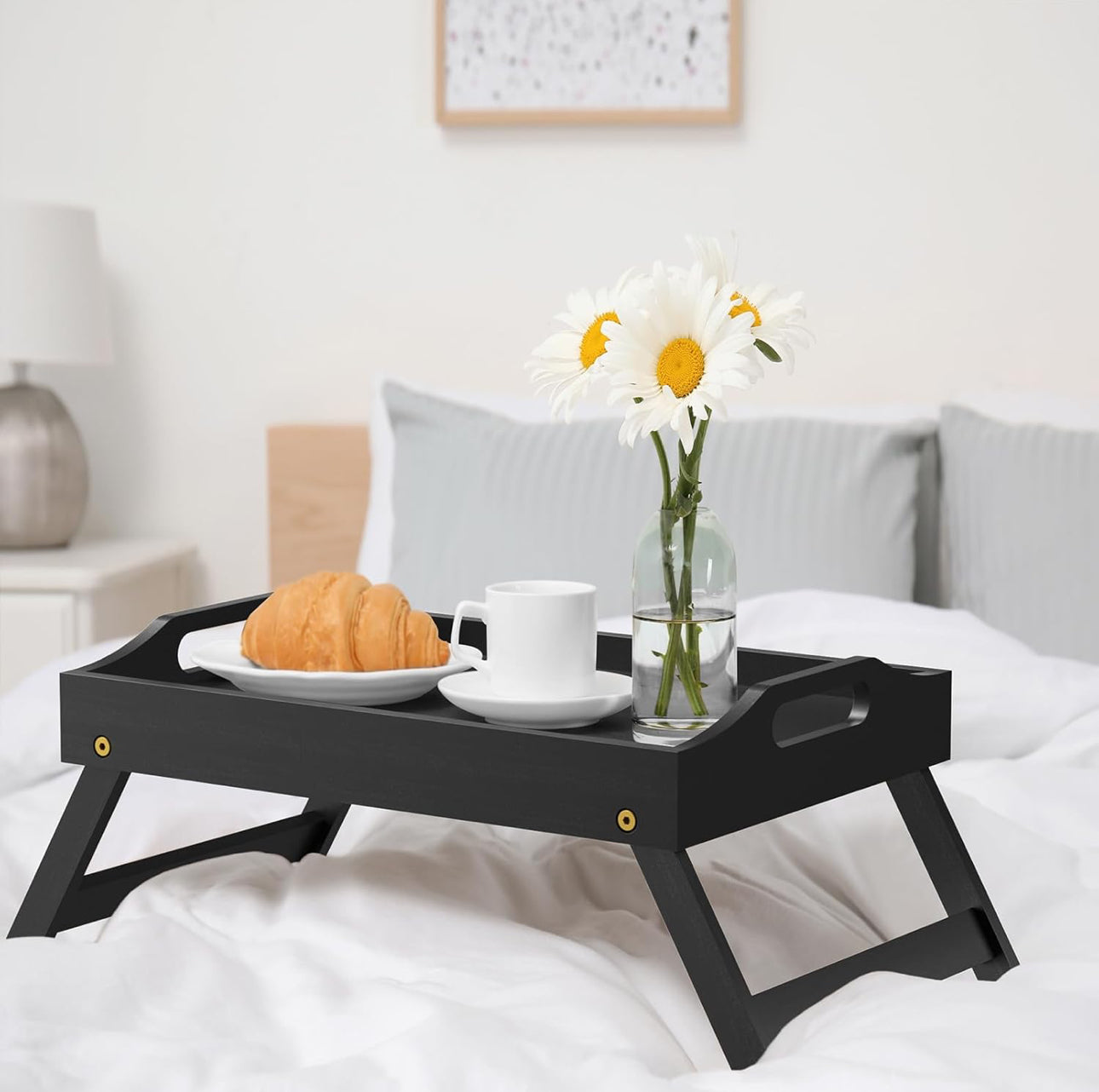 High Quality Black  Foldable Breakfast in Bed Tray