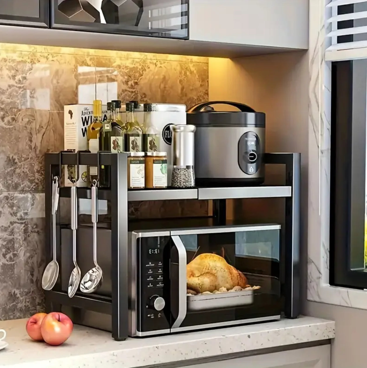 Heavy-duty Single Layer Microwave Stand