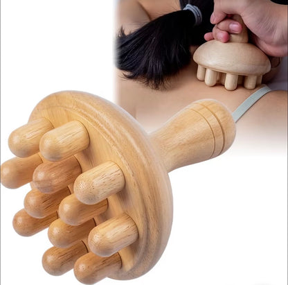 Wooden Therapy Massage Tools Wooden Mushroom Massager