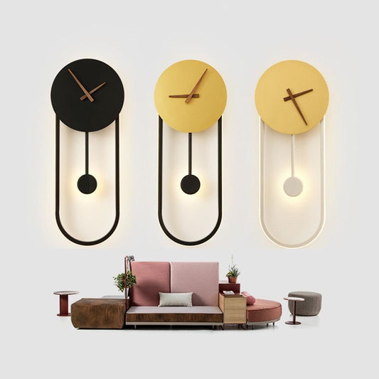 Nordic Modern Wall Lamp Led Minimalist Wall Lamp Living Room Bedroom Corridor LED Wall Clock Lamp Interior Decoration Lamp