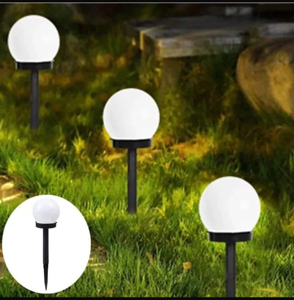 6-Piece Solar Garden Lamp Set