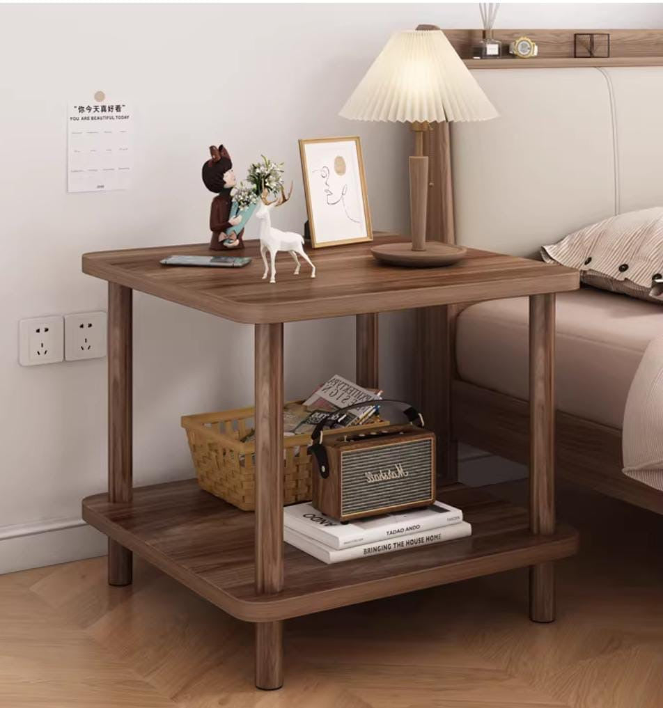 Simple bedside storage cabinet