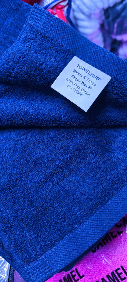 Royal blue cotton Towels