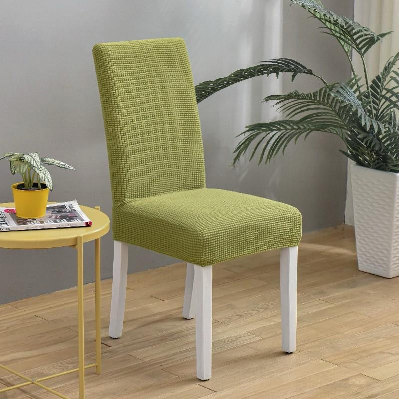 Slip, Jacquard Material Dining Chairs Seat Covers