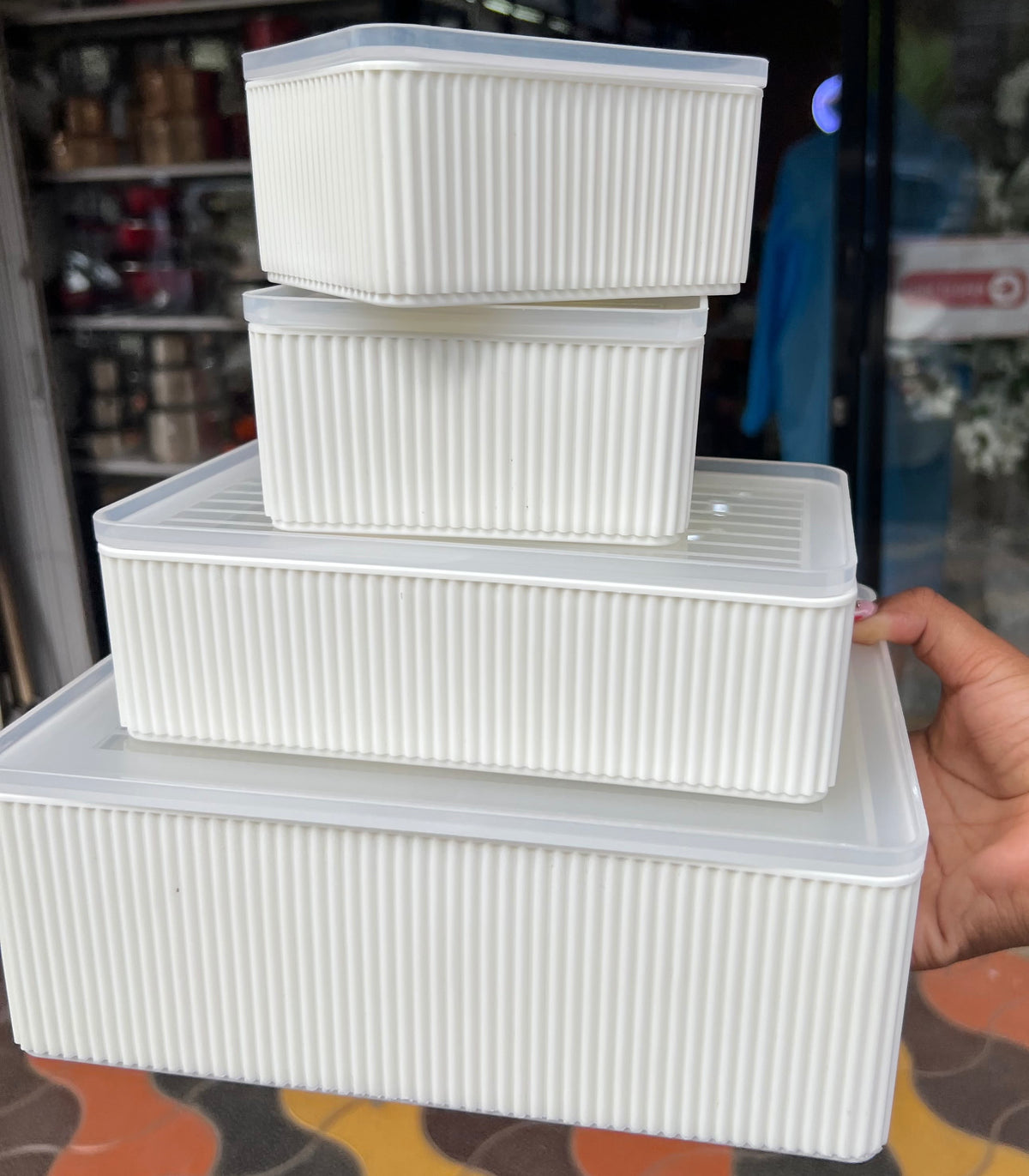 4pcs fridge storage containers