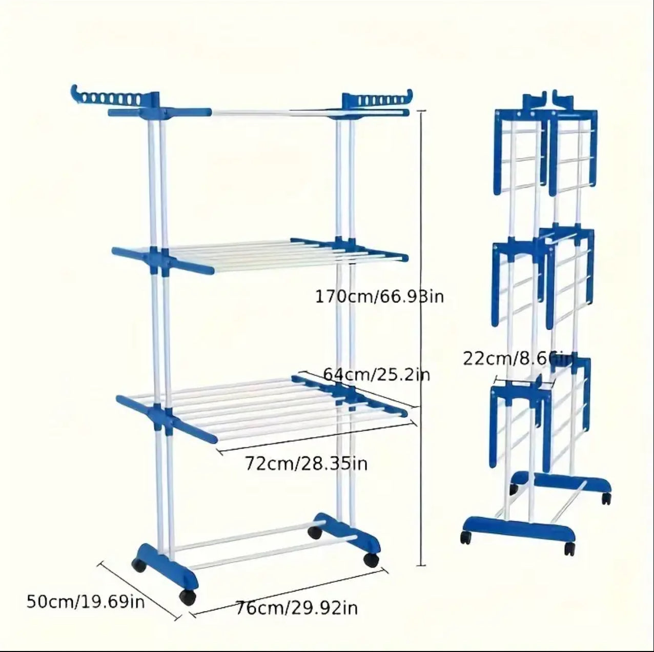 Portable / Movable Cloth Drying  Rack