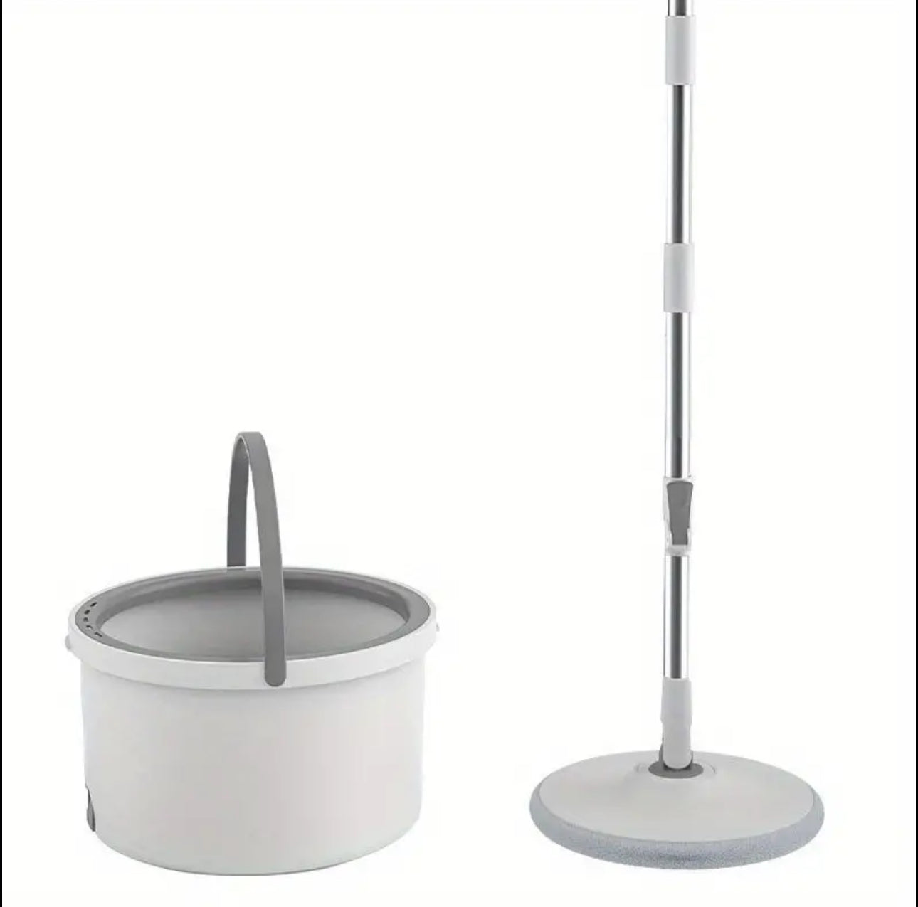 Hand-free 360degrees spin mop with bucket