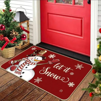 Big Size Christmas Antislip Entryway Door Mat