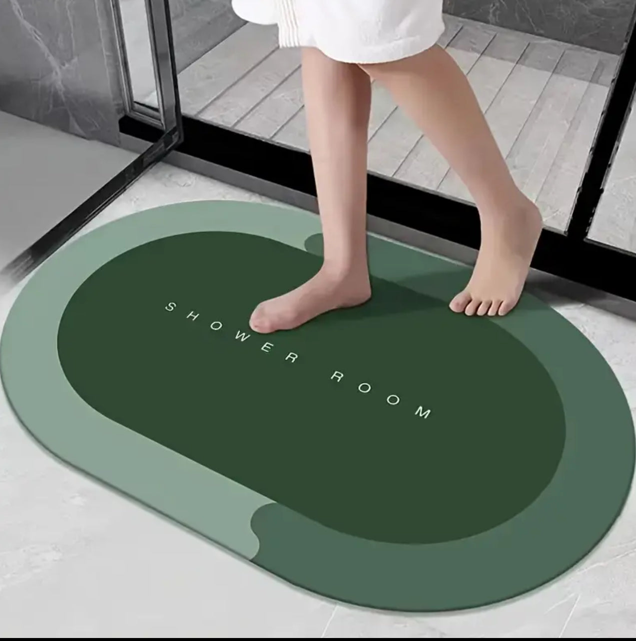 3D super absorbent bathroom mats