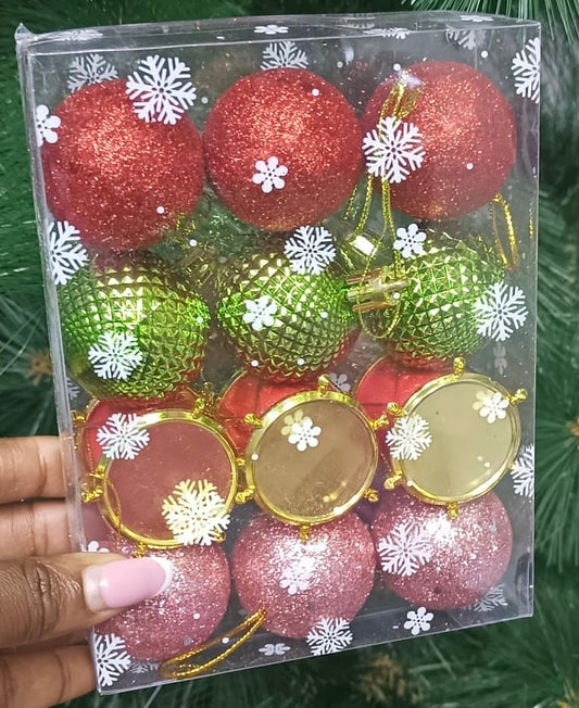 Mixed decor/balls &drums(12pcs)