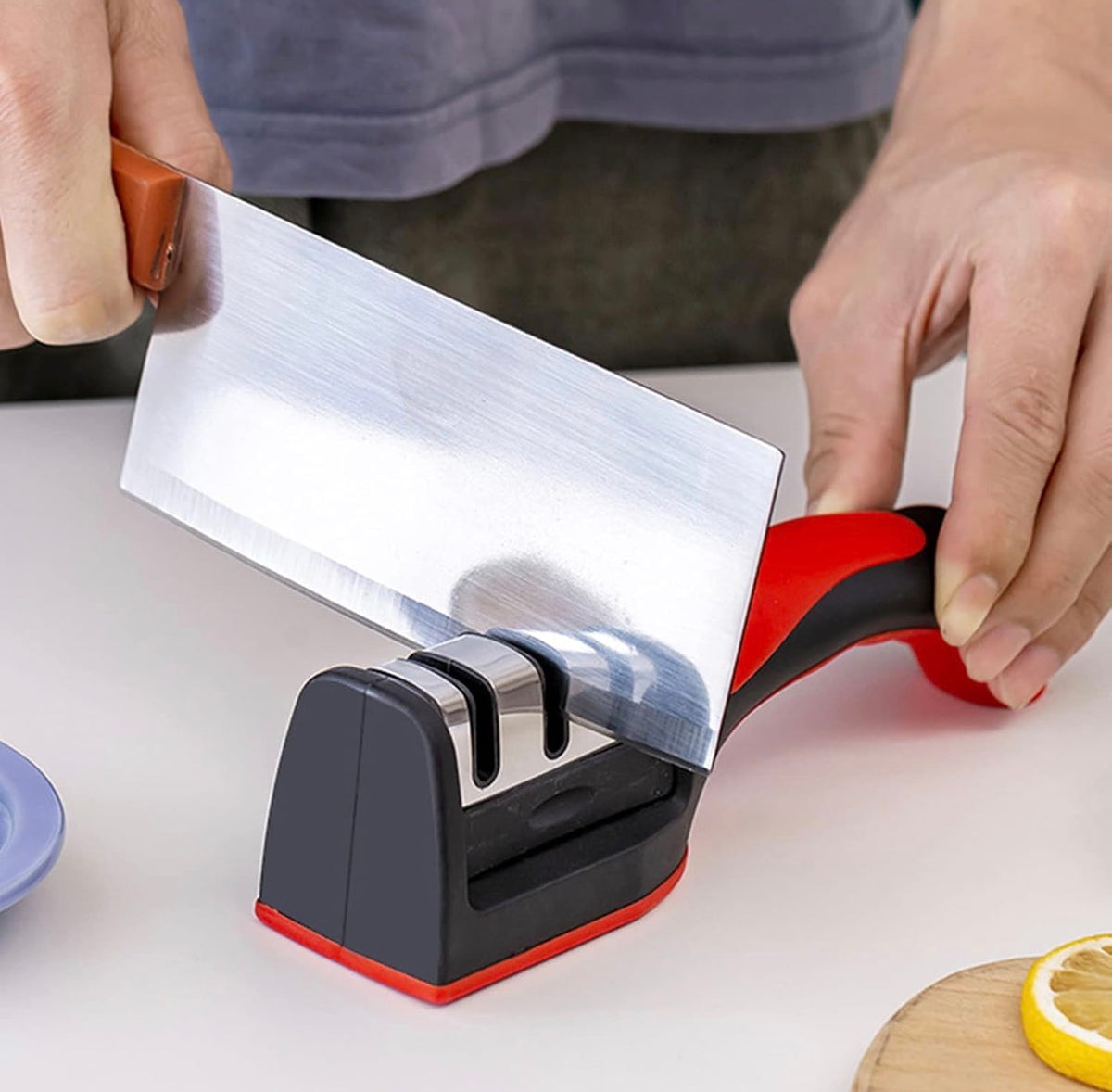 3 in 1 Stainless Steel Knife Sharpener