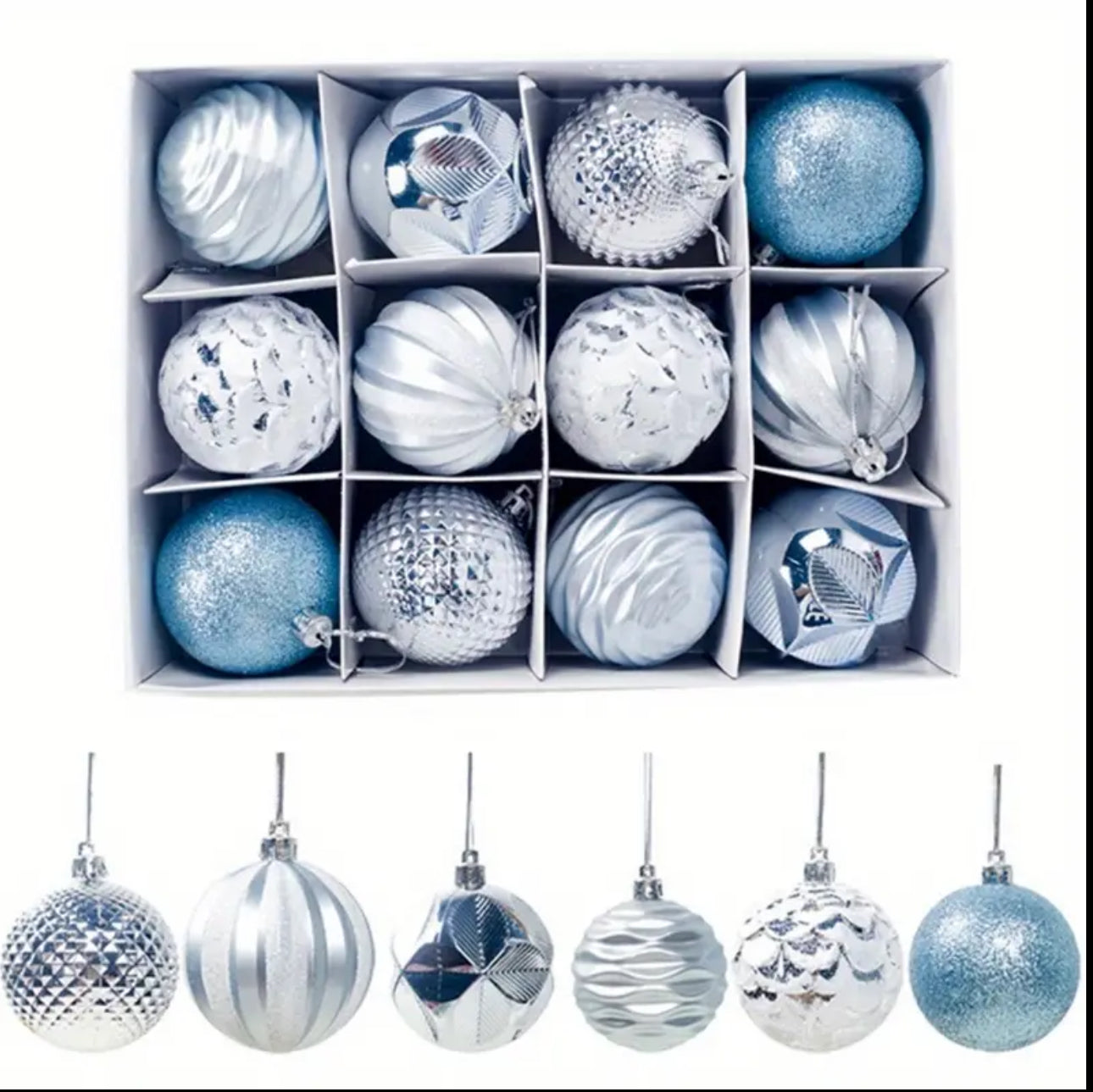 12pcs xmas balls set