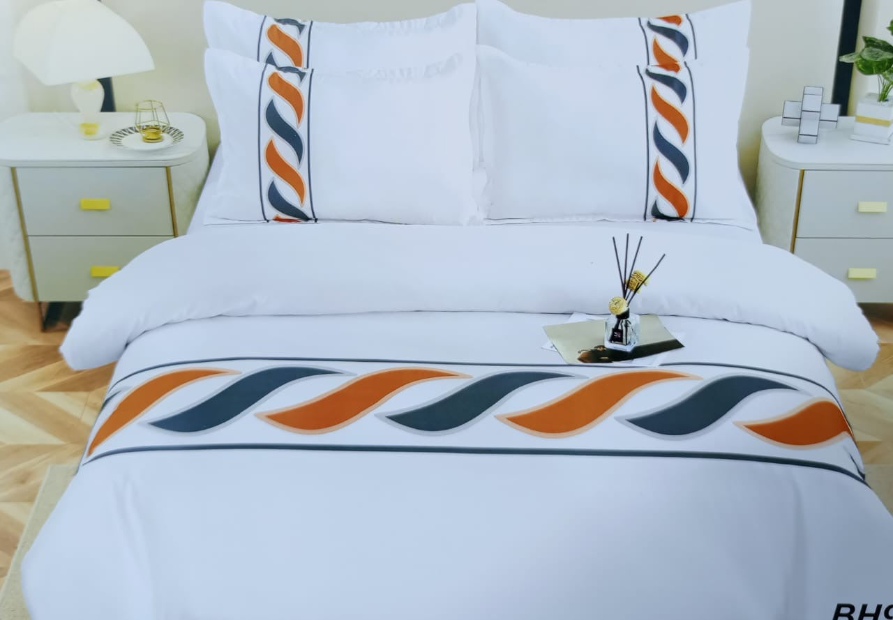 Luxury Greek pattern cotton Duvet cover