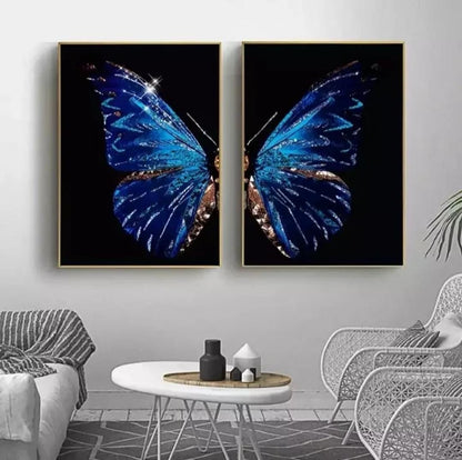 2PCS BUTTERFLY WING WALL ART