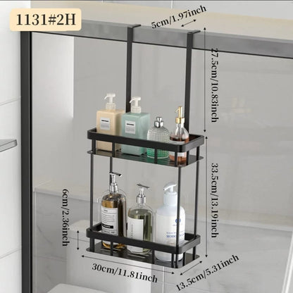 Bathroom Door Hanging Storage Rack.