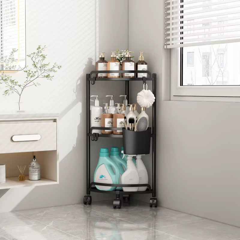 Multi-Layer Triangular Corner Storage Rack