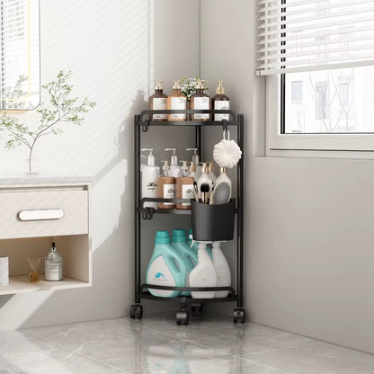 Multi-Layer Triangular Corner Storage Rack