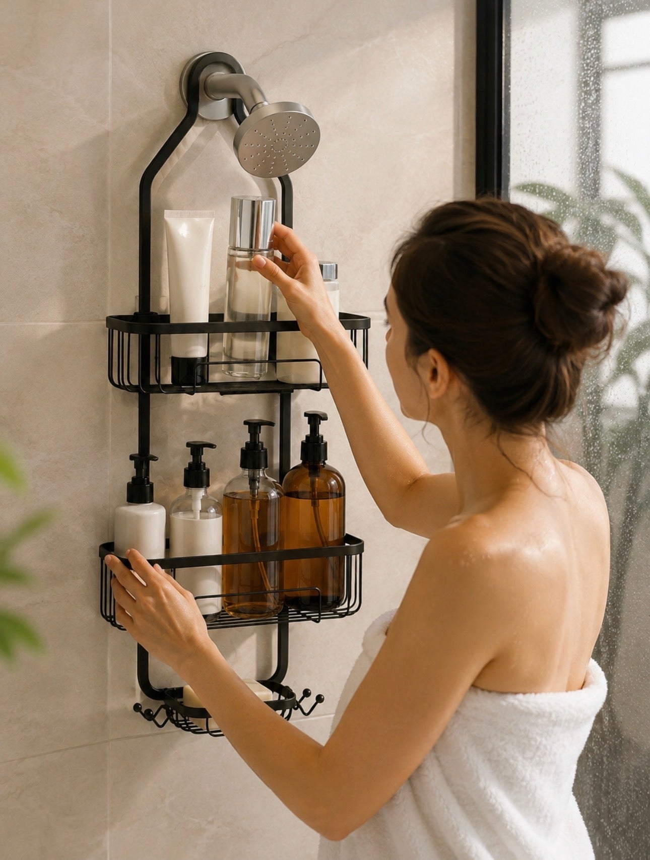 Bathroom storage shower caddy.