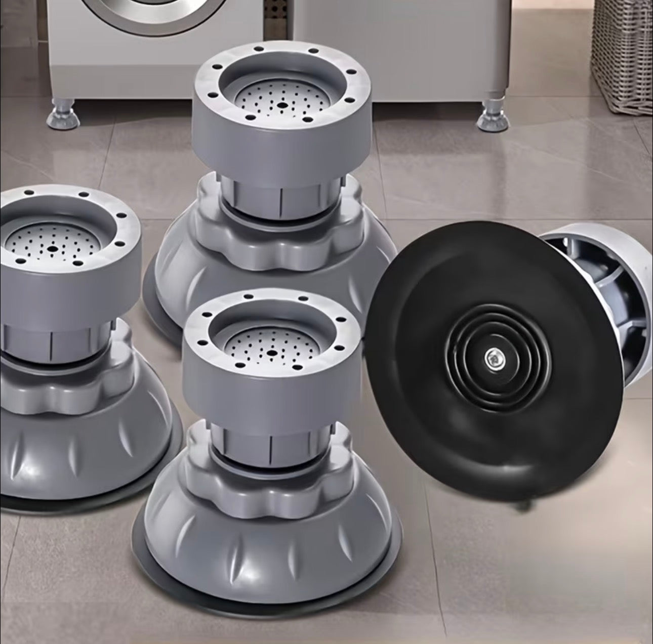 Heavy duty antivibration pads 
Adjustable