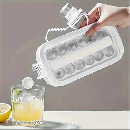 Portable 2 In 1 Kitchen Pop Ice Ball Maker With Lid