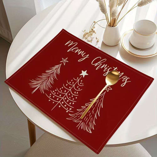 1pc Christmas Placemats For Dining Table