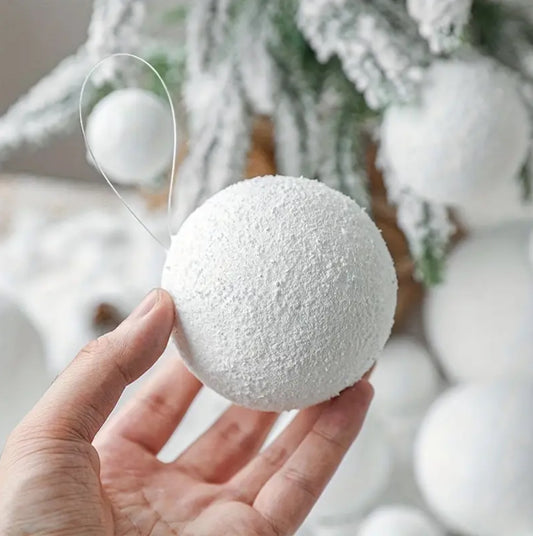 6pcs White Snow balls