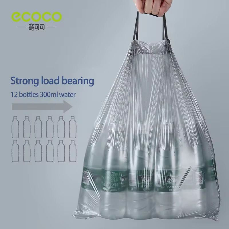 Drawstring trash bags
