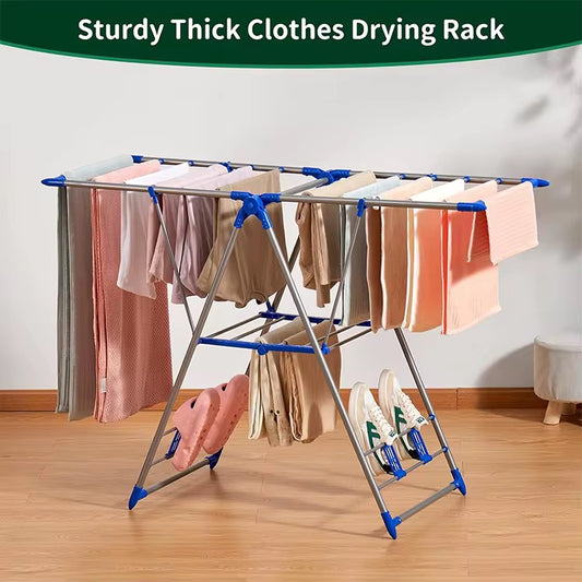 HEAVY DUTY & BIG SIZE Portable Stainless Steel Cloth Drying rack