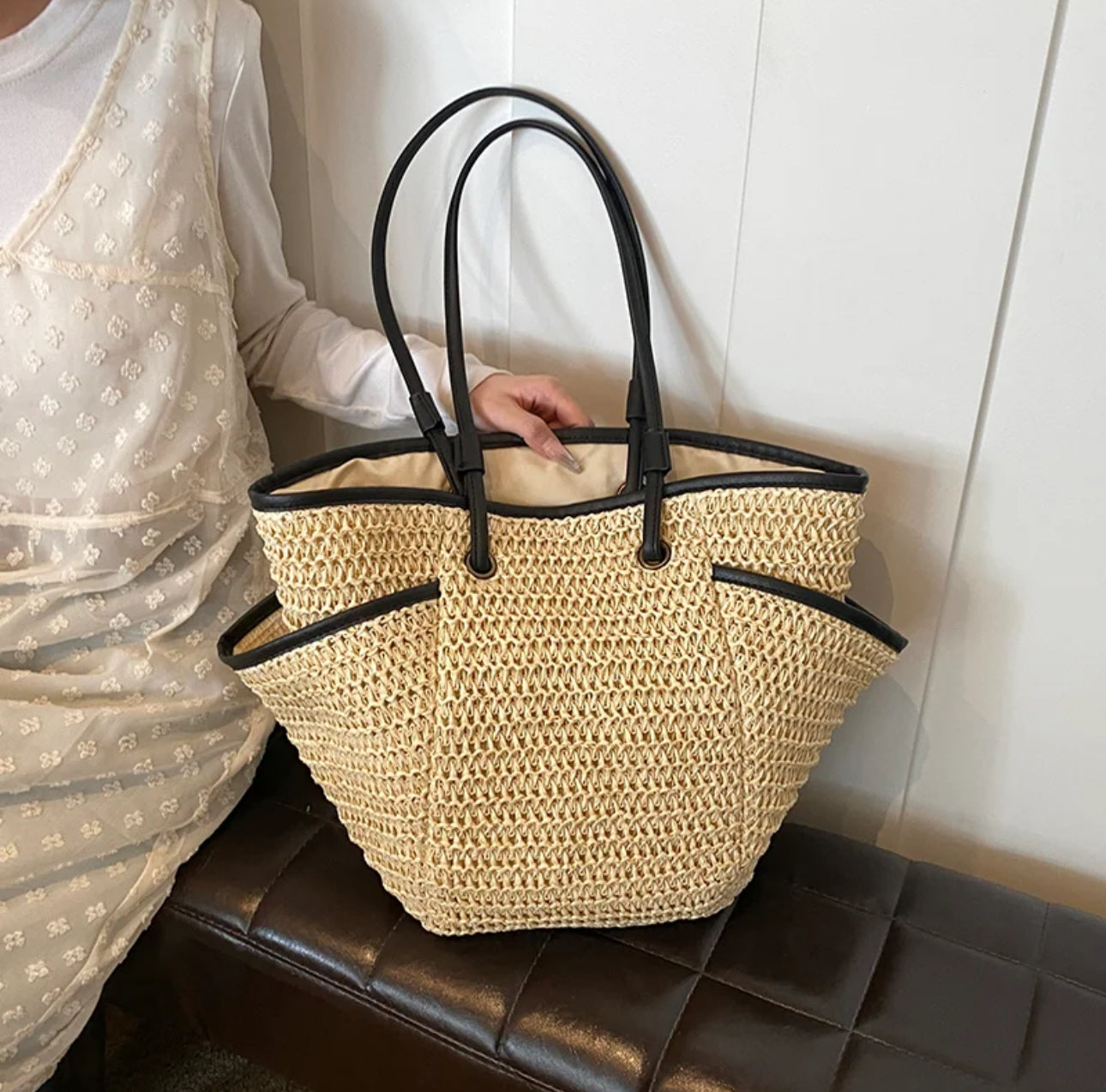 Large Capacity Women's Straw Tote Bags