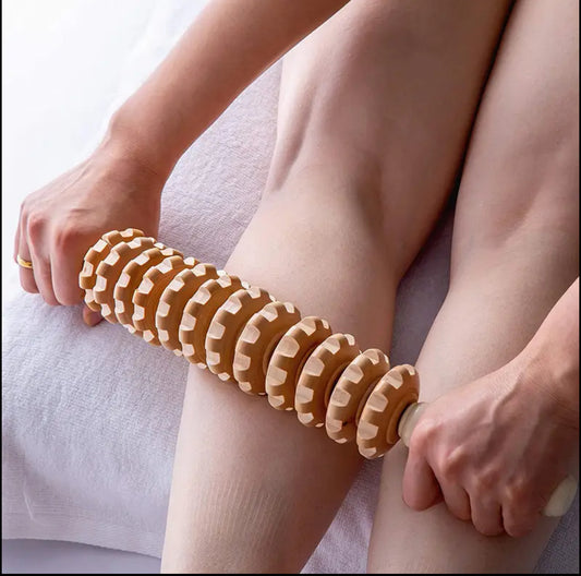 Wood therapy massage tool, rolling pin