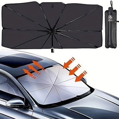 Car Parasol / Compact Car Umbrella Sunshade for Windshield