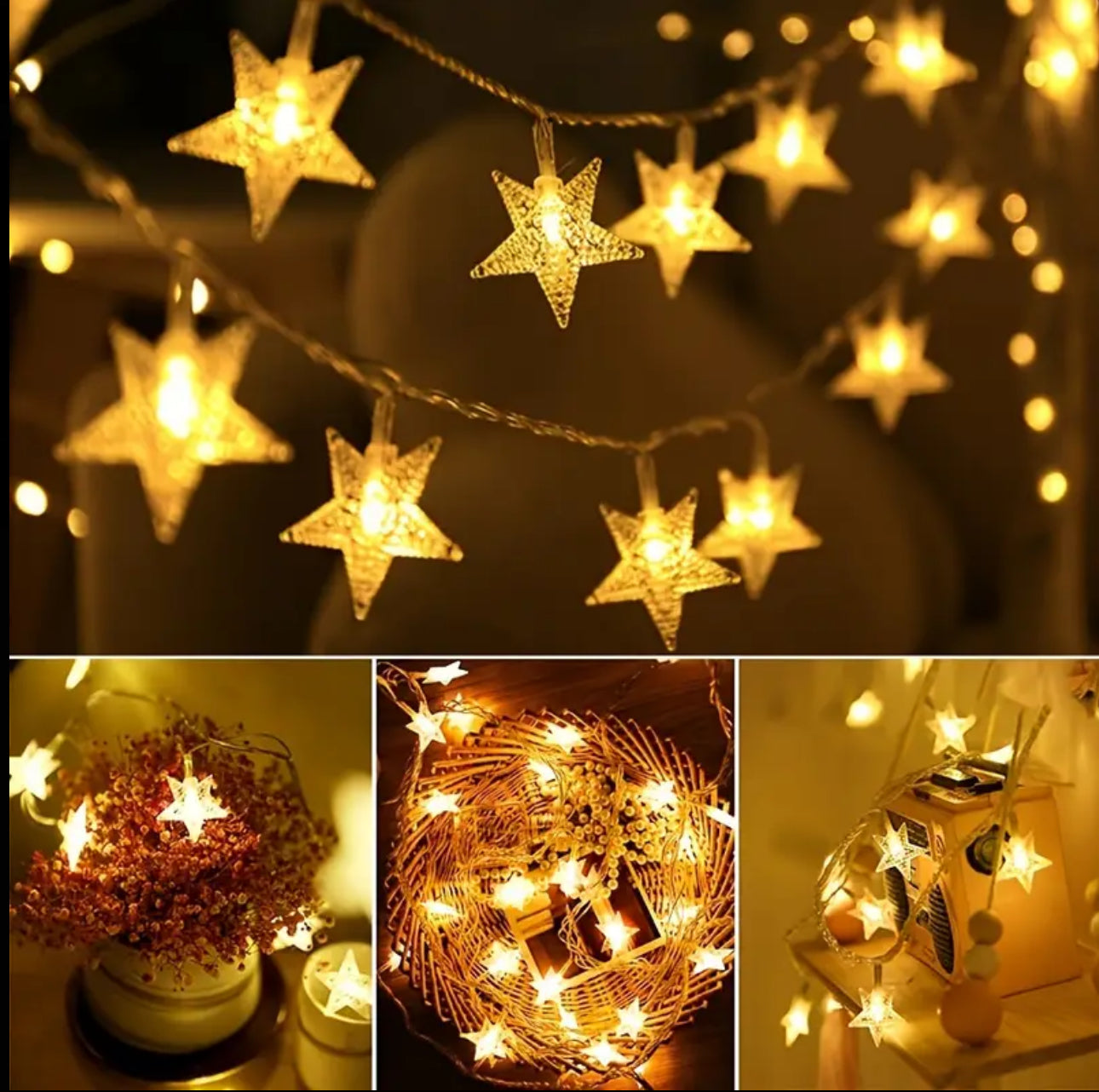 Star shaped christmas lights