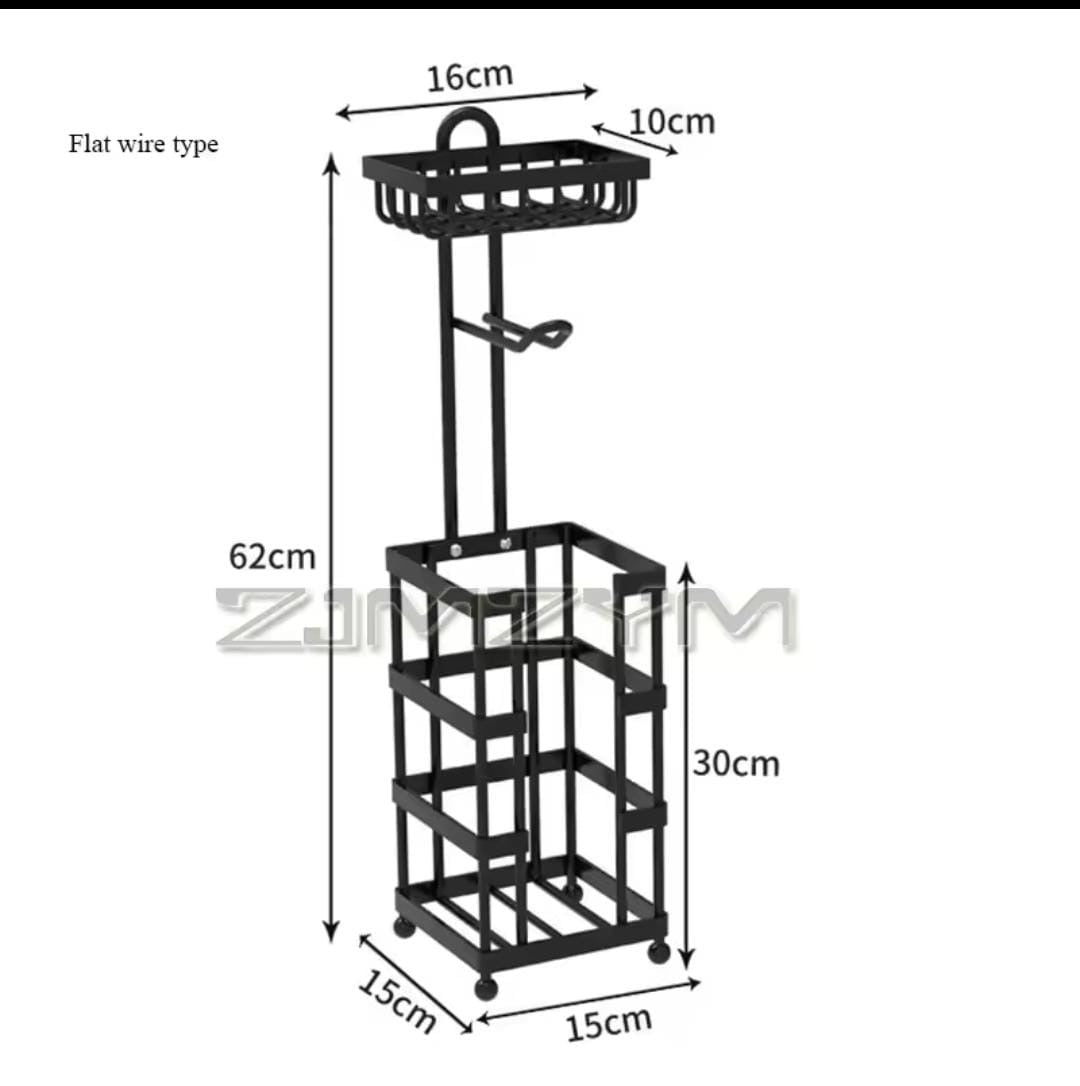 Heavy-Duty Toilet Paper Holder Stand