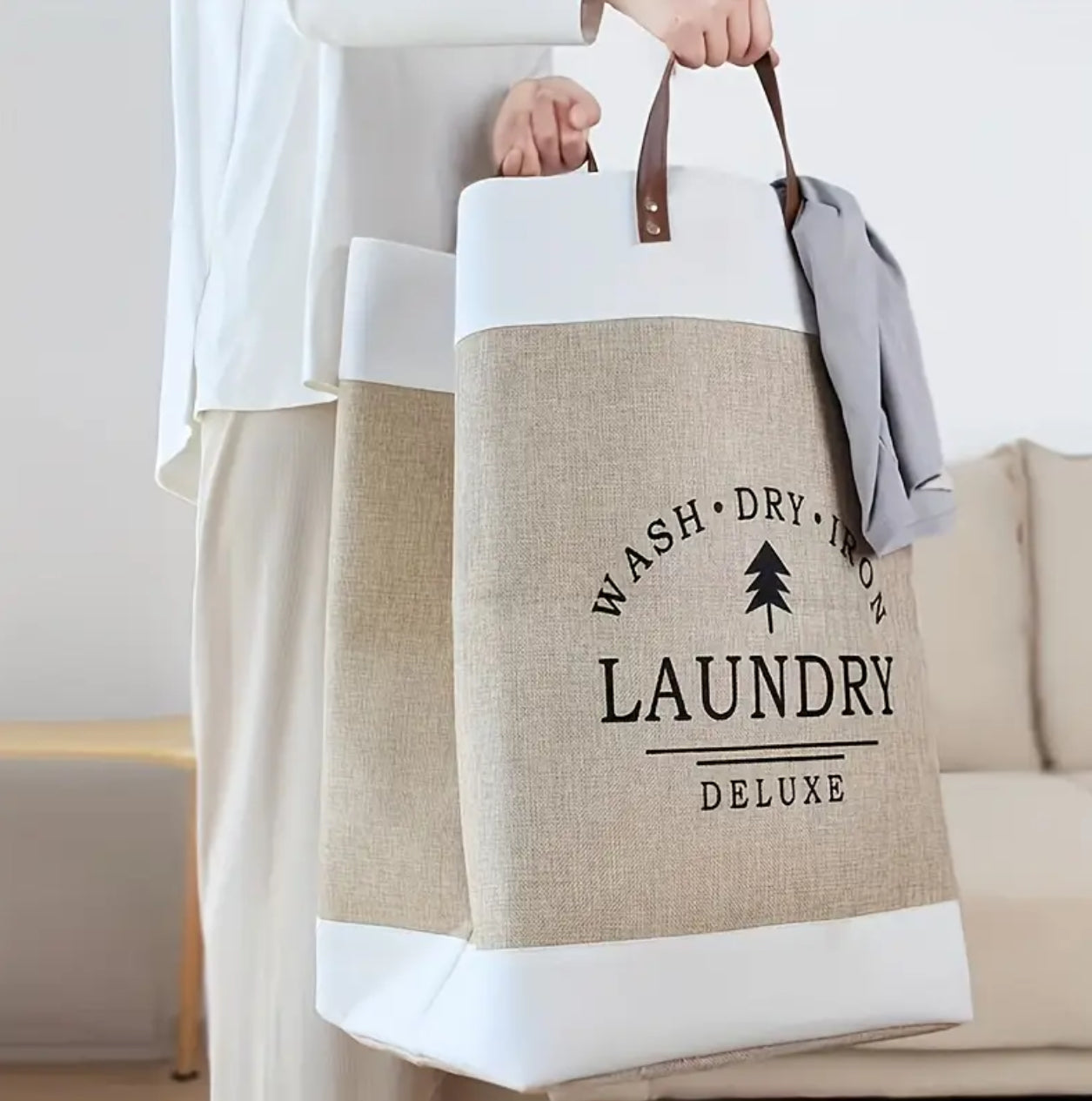 Large capacity Foldable Laundry Deluxe Basket