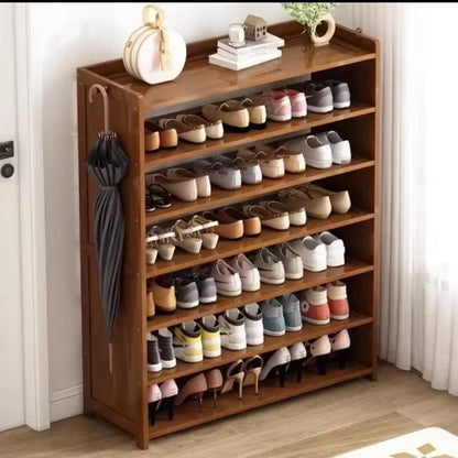 6-Layer Bamboo Shoe Rack